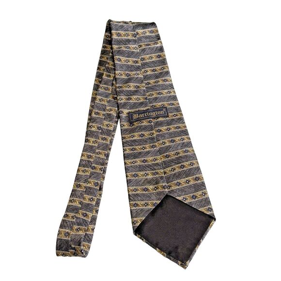 Vintage Silk Barrington Men's Neck Tie Made in USA 4" x 60" - Picture 6 of 7